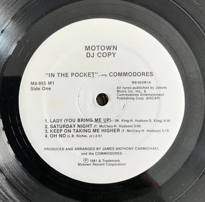 Commodores : In The Pocket (LP, Album, Promo)