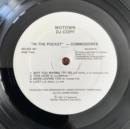 Commodores : In The Pocket (LP, Album, Promo)