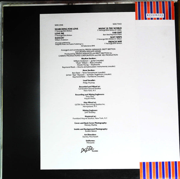 Crown Heights Affair : Do It Your Way (LP, Gat)