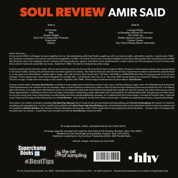 Amir Said : Soul Review (LP, Album, Ltd, RE, Red)