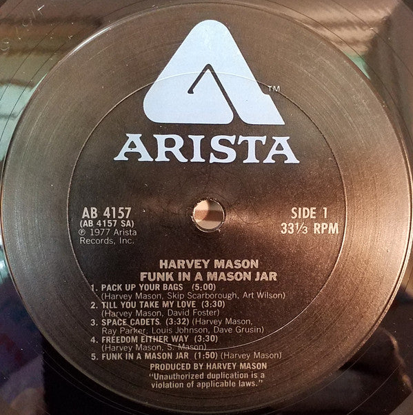Harvey Mason : Funk In A Mason Jar (LP, Album, San)