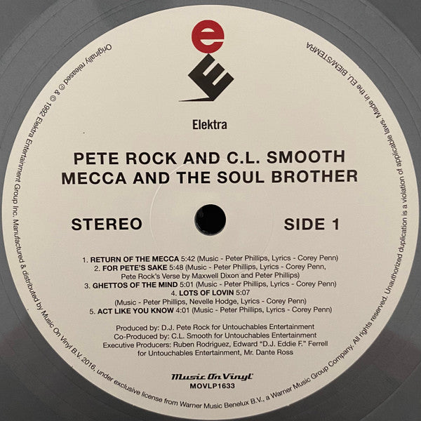 Pete Rock & C.L. Smooth : Mecca And The Soul Brother (2xLP, Album, Ltd, Num, RE, Sil)