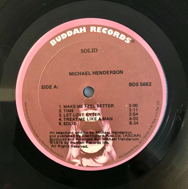 Michael Henderson : Solid (LP, Album, Gol)