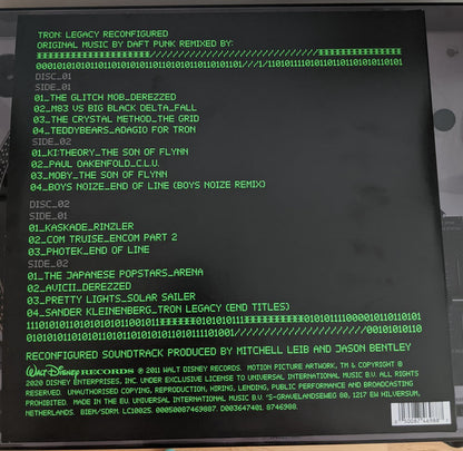 Daft Punk : TRON: Legacy Reconfigured (2xLP, Album, RSD, Ltd, RE, Gre)