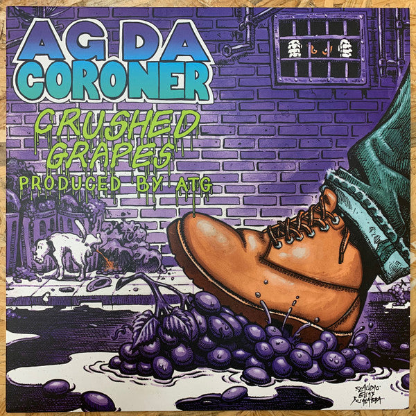 AG Da Coroner : Crushed Grapes (LP, Album, Ltd, Num, Spl)
