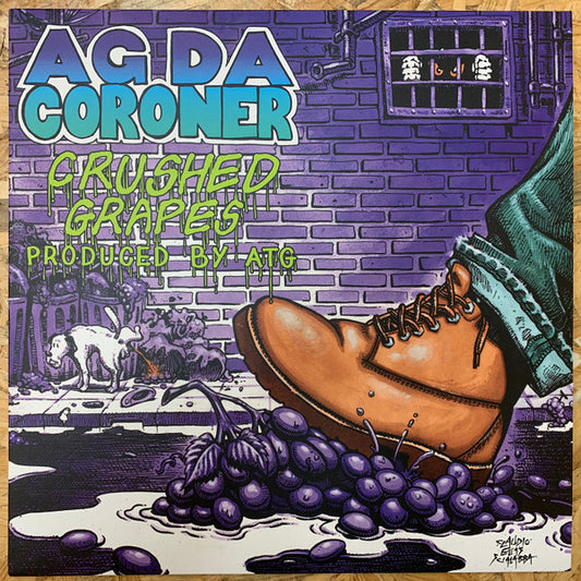 AG Da Coroner : Crushed Grapes (LP, Album, Ltd, Num, Spl)