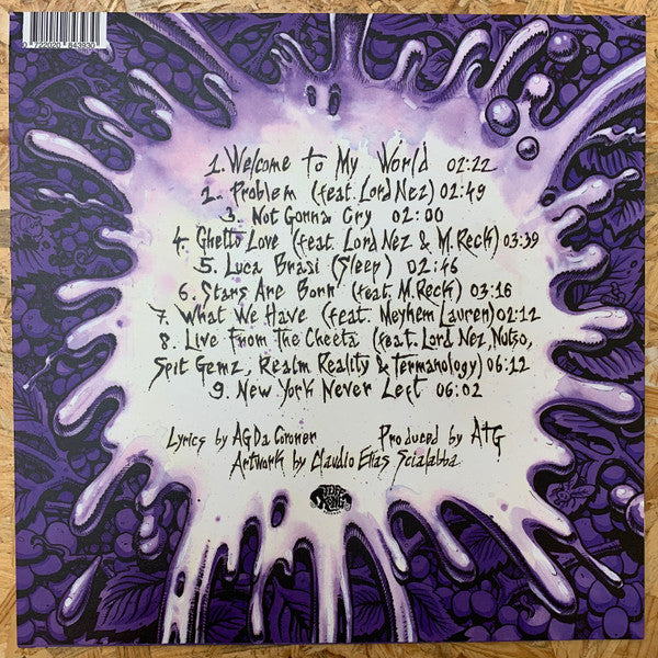AG Da Coroner : Crushed Grapes (LP, Album, Ltd, Num, Spl)