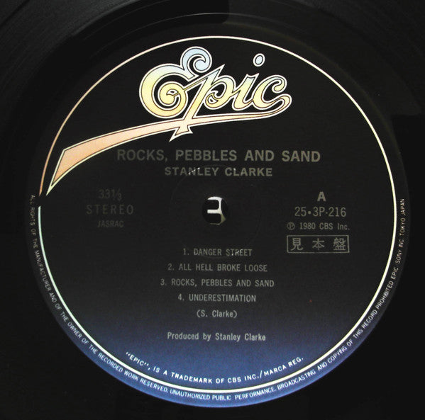 Stanley Clarke : Rocks, Pebbles And Sand (LP, Album, Promo)