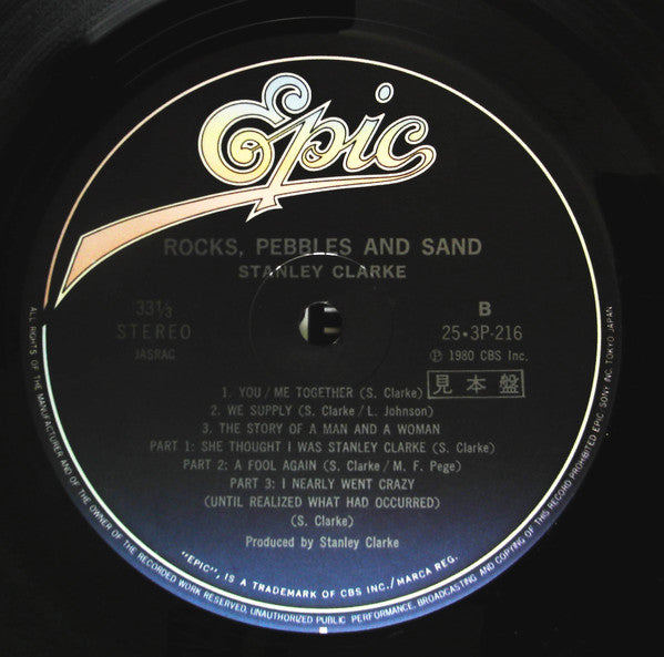 Stanley Clarke : Rocks, Pebbles And Sand (LP, Album, Promo)