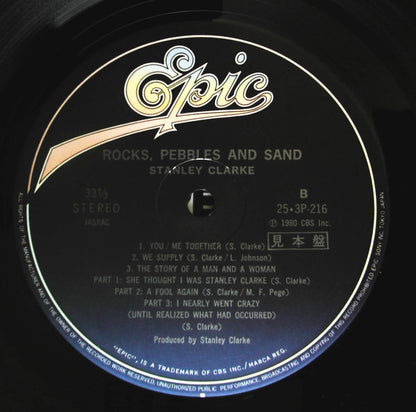 Stanley Clarke : Rocks, Pebbles And Sand (LP, Album, Promo)