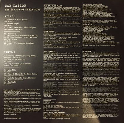Wax Tailor : The Shadow Of Their Suns (2xLP, Album, Ltd, Tra)