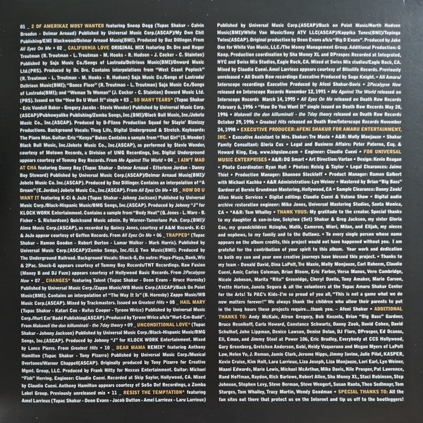 2Pac : The Best Of 2Pac - Part 1: Thug (2xLP, Comp, Ltd, RE, Gol)