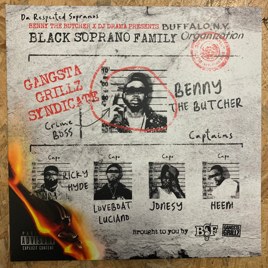Benny The Butcher x DJ Drama : The Respected Sopranos (LP, Album, Ltd, Num, Red)