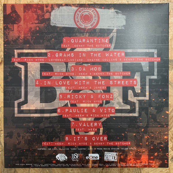 Benny The Butcher x DJ Drama : The Respected Sopranos (LP, Album, Ltd, Num, Red)