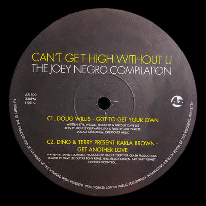 Joey Negro : Can't Get High Without U (The Joey Negro Compilation) (4x12", Comp)
