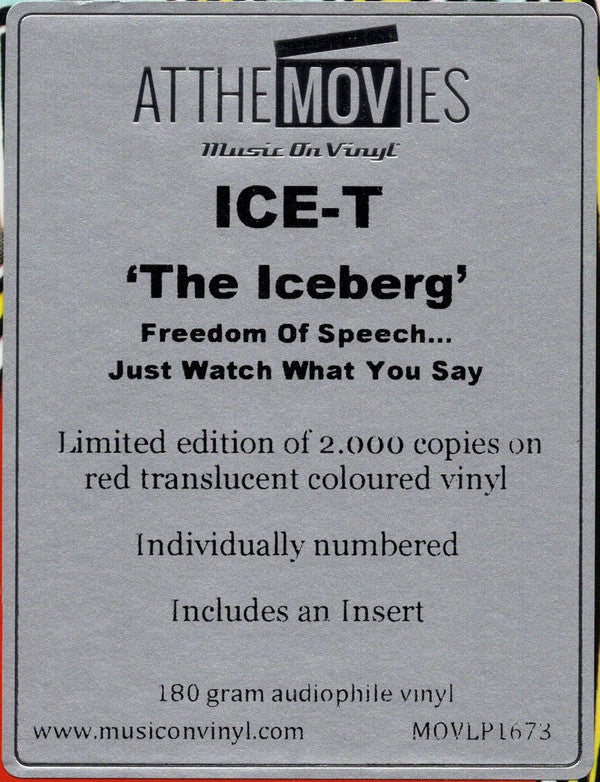 Ice-T : The Iceberg (Freedom Of Speech... Just Watch What You Say) (LP, Album, Ltd, Num, RE, Red)