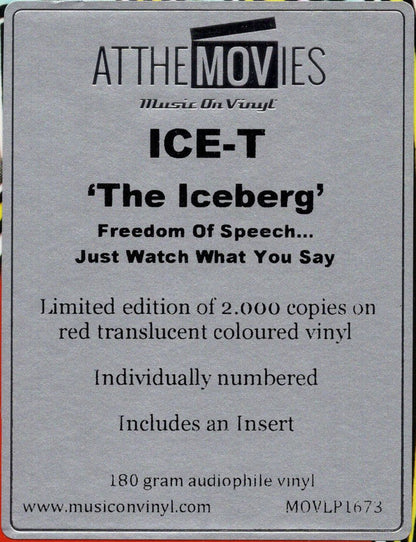 Ice-T : The Iceberg (Freedom Of Speech... Just Watch What You Say) (LP, Album, Ltd, Num, RE, Red)