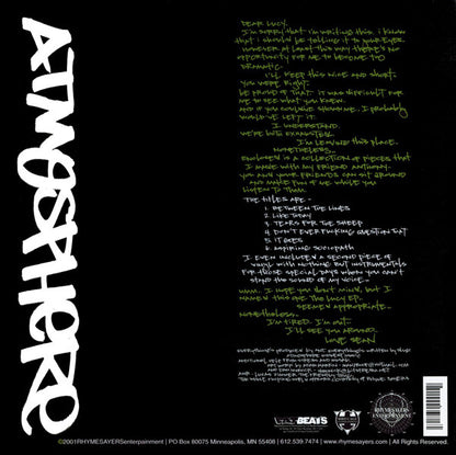 Atmosphere (2) : The Lucy EP (2x12", EP)