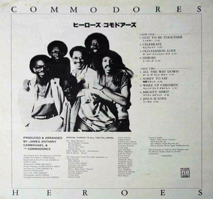 Commodores : Heroes (LP, Album, Gat)