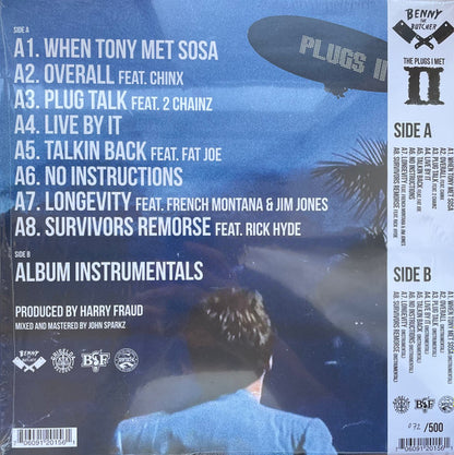 Benny The Butcher & Harry Fraud : The Plugs I Met II (LP, EP, Num, Red + Flexi, 7", Single, Red + Ltd)