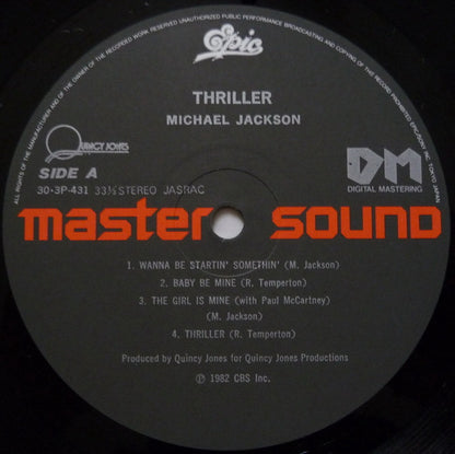 Michael Jackson : Thriller (LP, Album, RE, Sli)