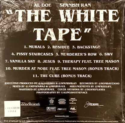 Al Doe & Spanish Ran : The White Tape (LP, Album, Yel)