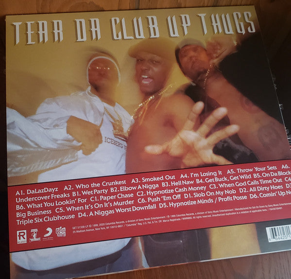 Tear Da Club Up Thugs Of Three 6 Mafia : CrazyNDaLazDayz (2xLP, Album, RE)