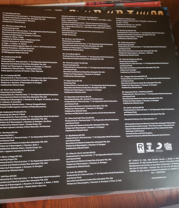 Tear Da Club Up Thugs Of Three 6 Mafia : CrazyNDaLazDayz (2xLP, Album, RE)