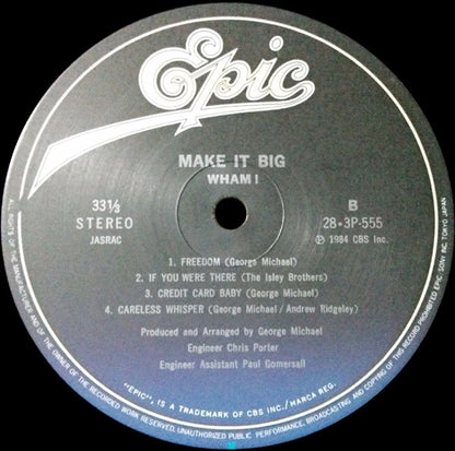 Wham! = Wham! : Make It Big = メイク・イット・ビッグ (LP, Album)