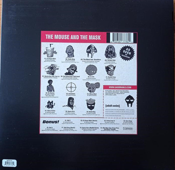 Danger Doom : The Mouse And The Mask (2xLP, Album, RE, RM + 12", EP, RE, RM + Dlx)