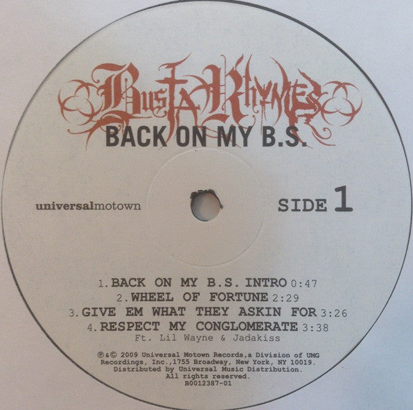 Busta Rhymes : Back On My B.S. (2xLP, Album)