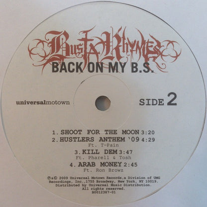 Busta Rhymes : Back On My B.S. (2xLP, Album)