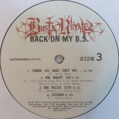 Busta Rhymes : Back On My B.S. (2xLP, Album)