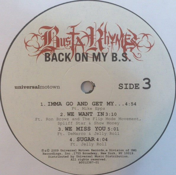 Busta Rhymes : Back On My B.S. (2xLP, Album)