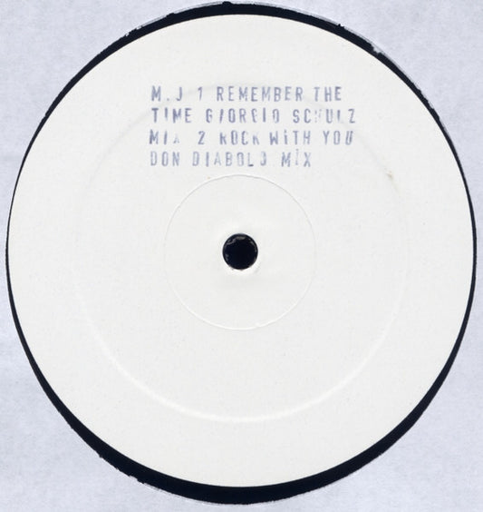 Michael Jackson : Remember The Time / Rock With You (Remixes) (12", S/Sided, Unofficial, W/Lbl)