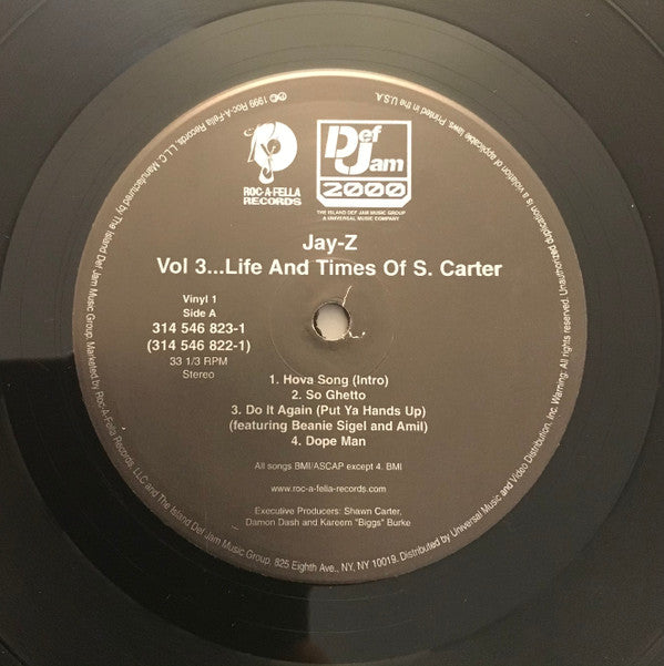 Jay-Z : Vol. 3... Life And Times Of S. Carter (2xLP, Album)