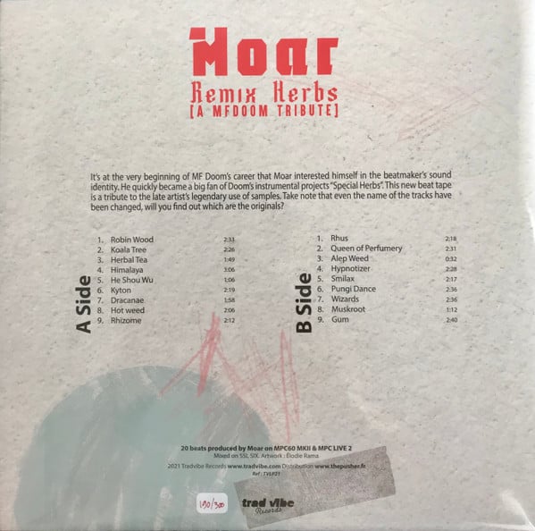 Moar : Remix Herbs (A MF Doom Tribute) (LP, Ltd, Red)