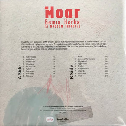 Moar : Remix Herbs (A MF Doom Tribute) (LP, Ltd, Red)