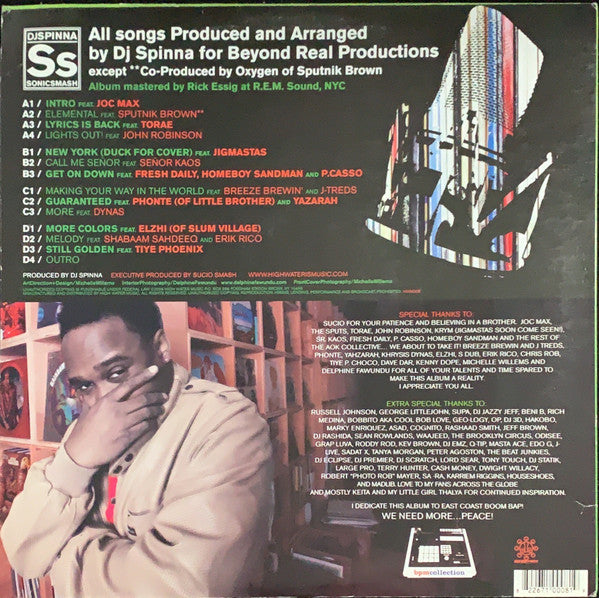 DJ Spinna : Sonic Smash (2xLP, Album)