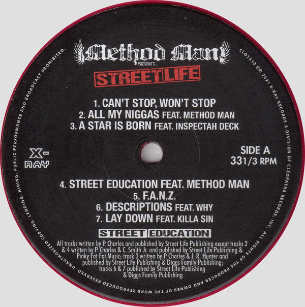 Street Life : Street Education (LP, Album, Ltd, RE, Red)