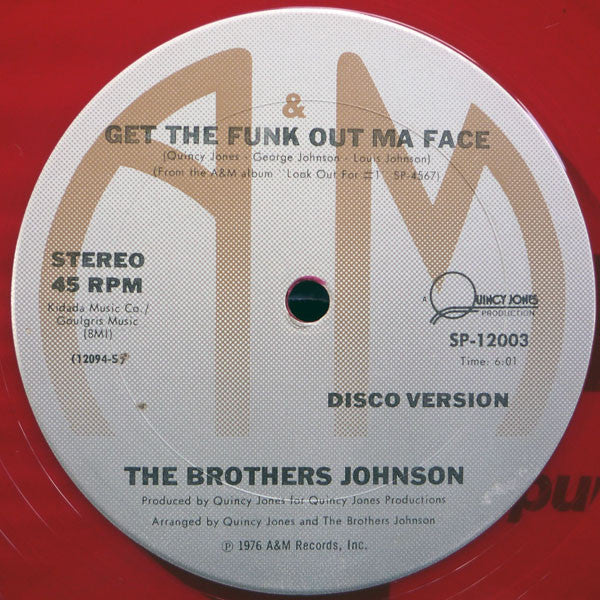 Brothers Johnson : Strawberry Letter 23 / Get The Funk Out Ma Face (12", Ltd, Red)