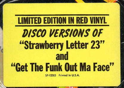 Brothers Johnson : Strawberry Letter 23 / Get The Funk Out Ma Face (12", Ltd, Red)