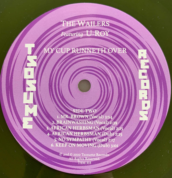 The Wailers Featuring U-Roy : My Cup Runneth Over (LP, Album, RSD, RE, Gre)