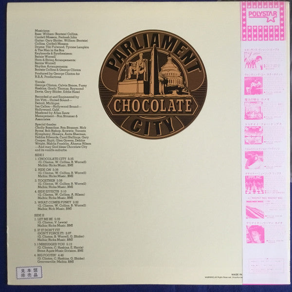 Parliament : Chocolate City (LP, Album, Promo, RE)
