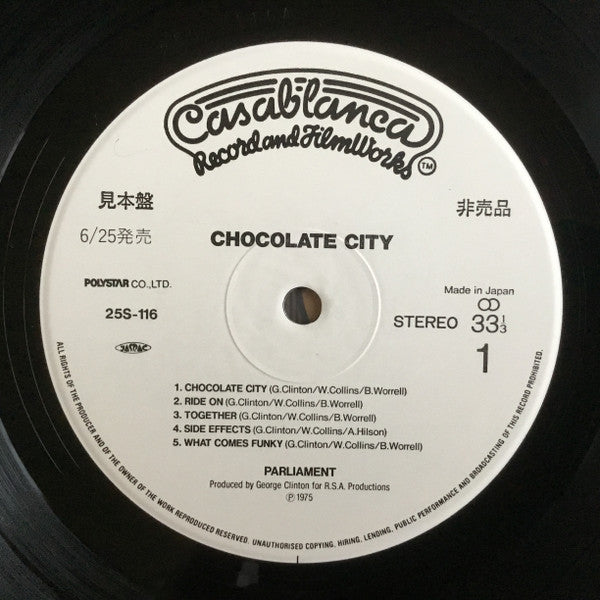 Parliament : Chocolate City (LP, Album, Promo, RE)