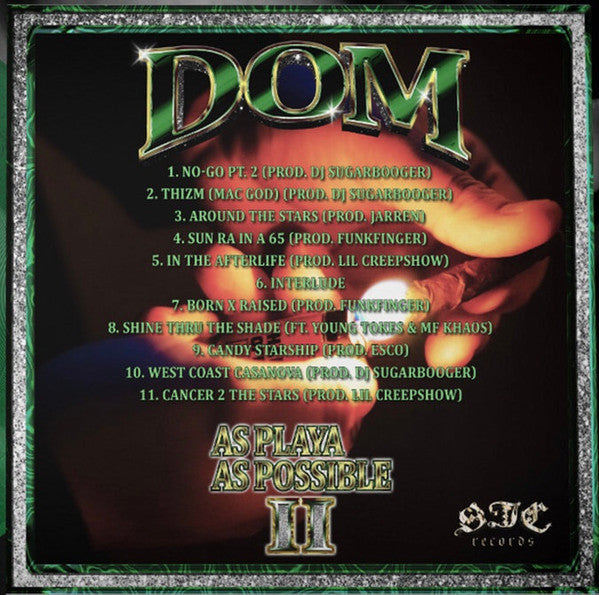 DOM (76) : As Playa As Possible 2 (LP, Ltd, Gre)