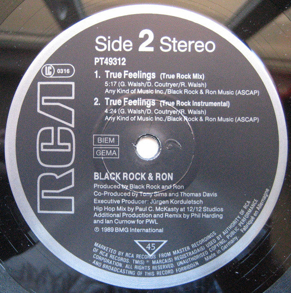 Black Rock & Ron : True Feelings (12")