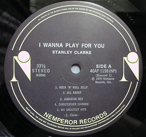 Stanley Clarke : I Wanna Play For You (2xLP, Album, Gat)