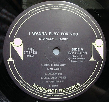 Stanley Clarke : I Wanna Play For You (2xLP, Album, Gat)