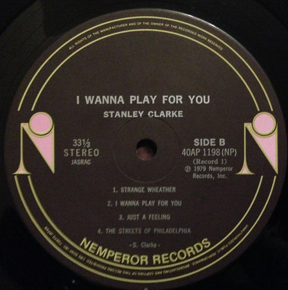 Stanley Clarke : I Wanna Play For You (2xLP, Album, Gat)